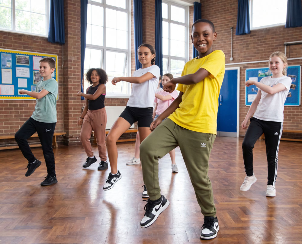 Children enjoying music and dance activities